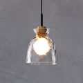 Nordic Rippled Glass Pendant Lamp