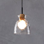 Nordic Rippled Glass Pendant Lamp