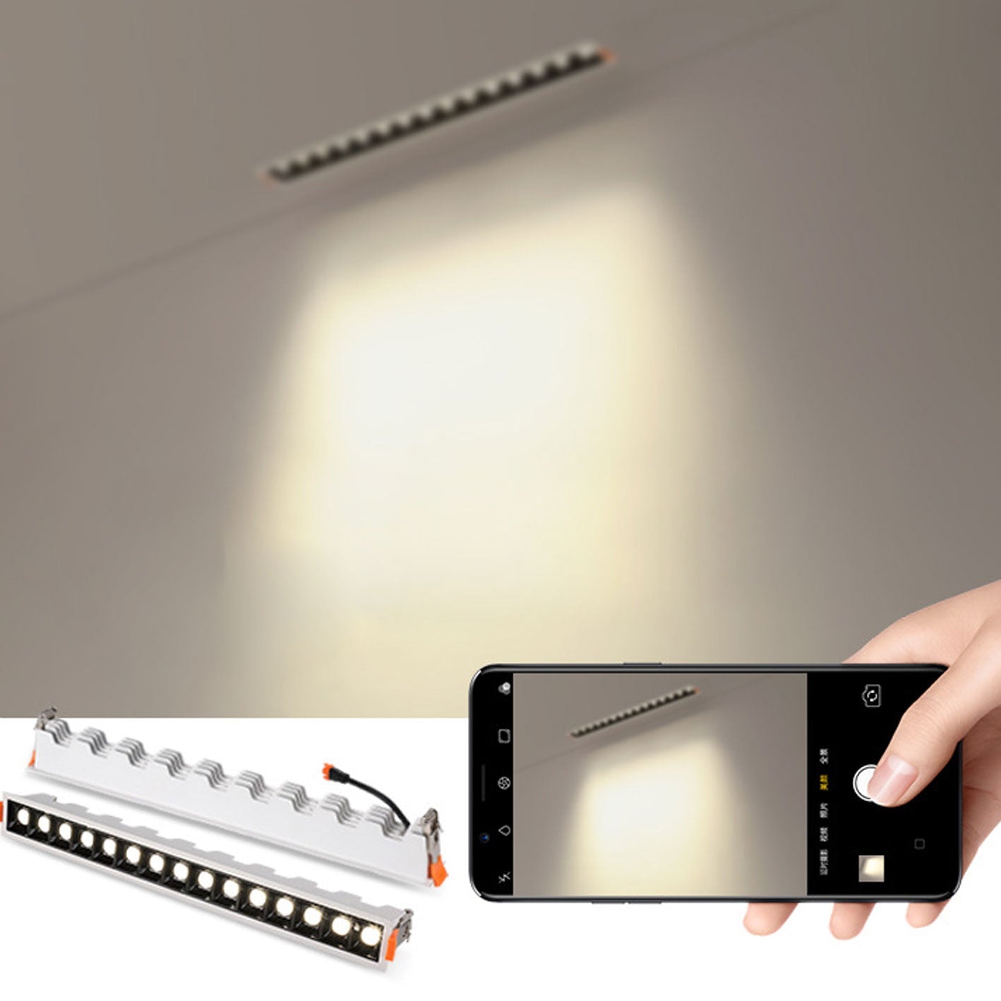Premium Minimalist Aluminum LED Flush Mount Ceiling Spotlight