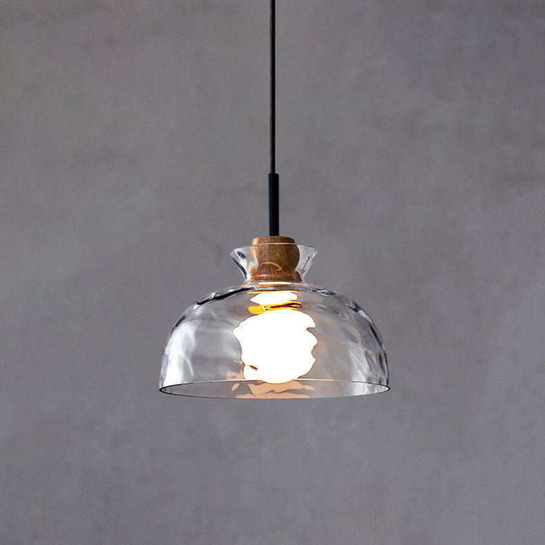 Nordic Rippled Glass Pendant Lamp
