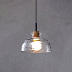 Nordic Rippled Glass Pendant Lamp