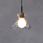 Nordic Rippled Glass Pendant Lamp