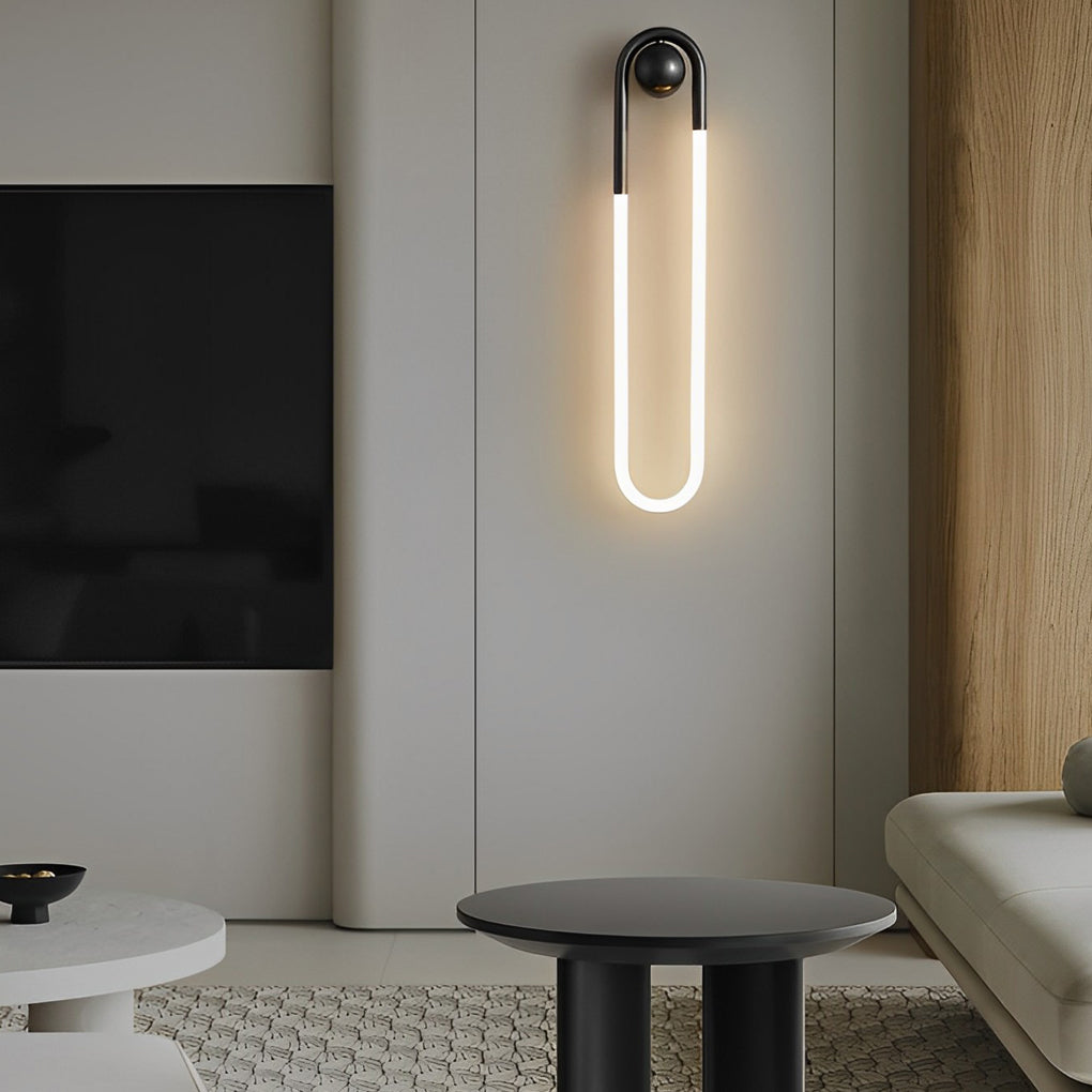 Minimalist Three-Step Dimming LED Wall Lamp - Round Rectangular Copper Design