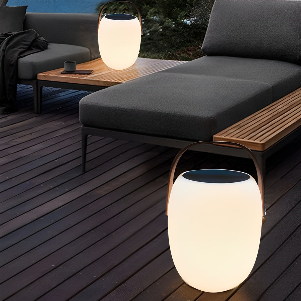 Portable LED Solar Floor Lanterns for Outdoor Decor