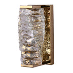 Modern LED Crystal Wall Sconce with Three-Step Dimming