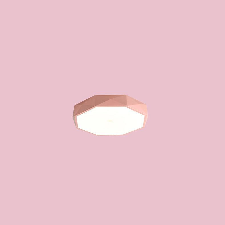 Diamond Geometry LED Flush Mount