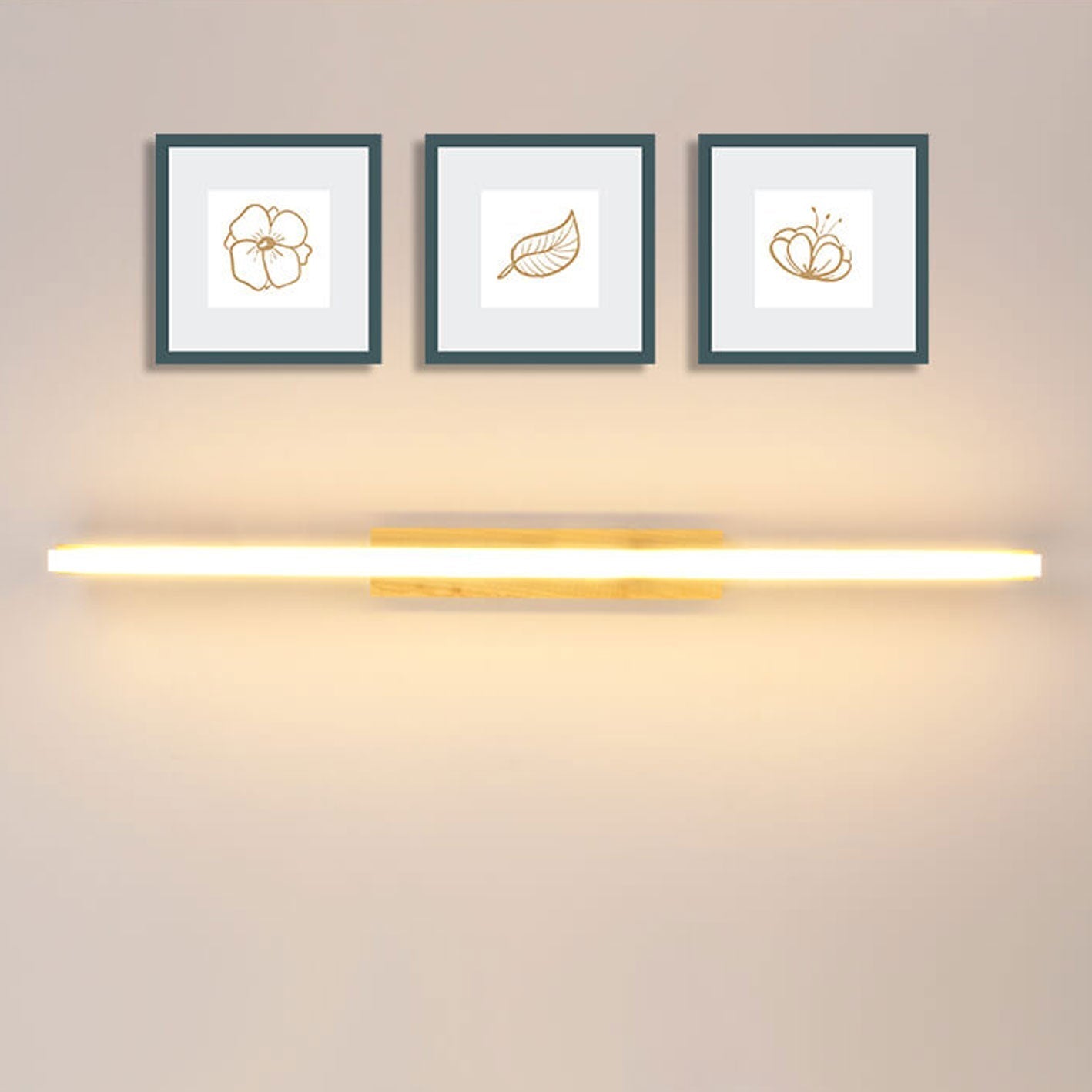 Nordic Log Strip LED Vanity Sconce