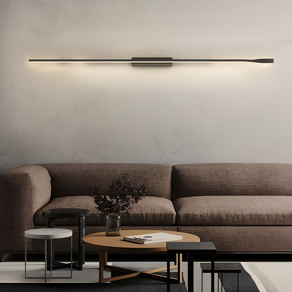 Modern Black Linear LED Wall Sconce - Minimalist Design
