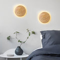 Nordic Wood LED Wall Sconce - Round Oval Bedside Lamp