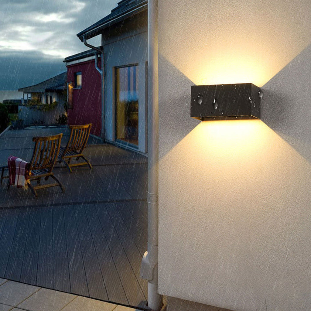 Premium Waterproof Rectangular LED Outdoor Wall Sconce