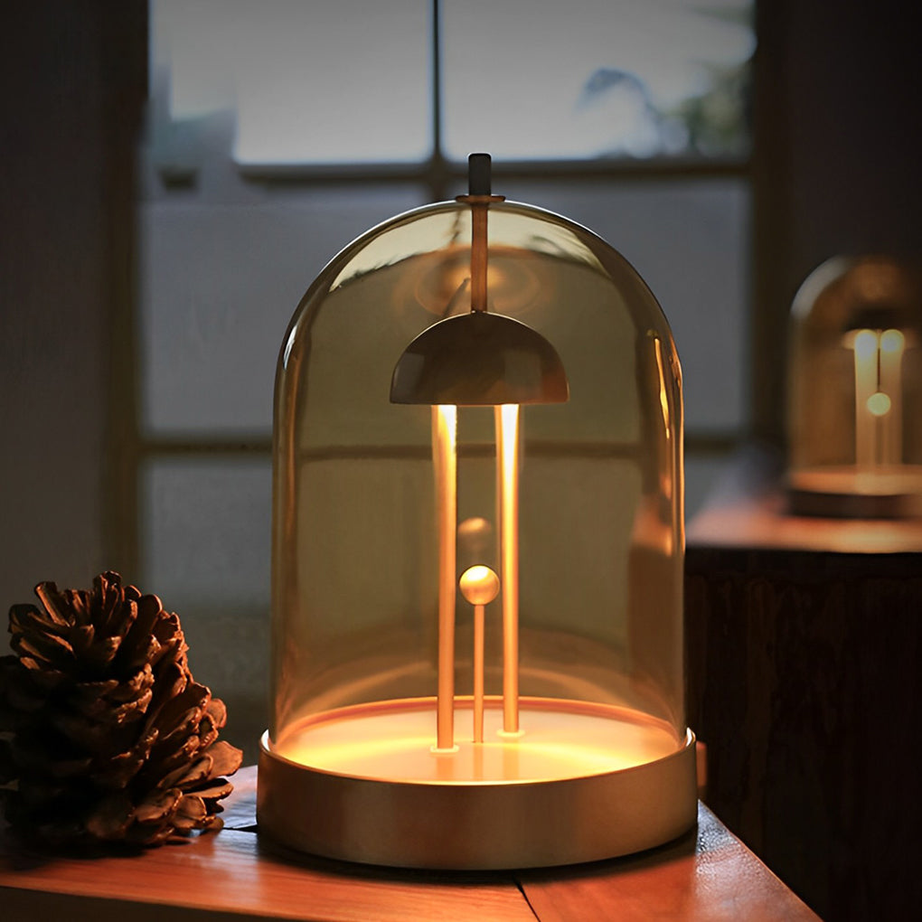 Detachable Smoked Glass Dome Ambient Lamp - DIY Design