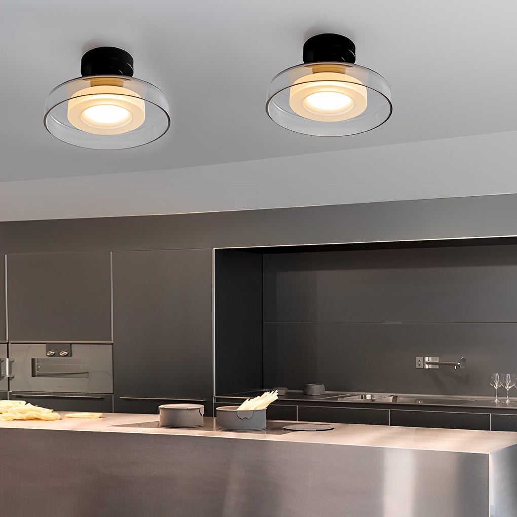Modern Round Glass LED Wall Sconce