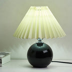 Minimalist Ceramic Pleated Table Lamp