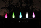 Set of 5 Solar LED Wine Bottle Hanging Lights