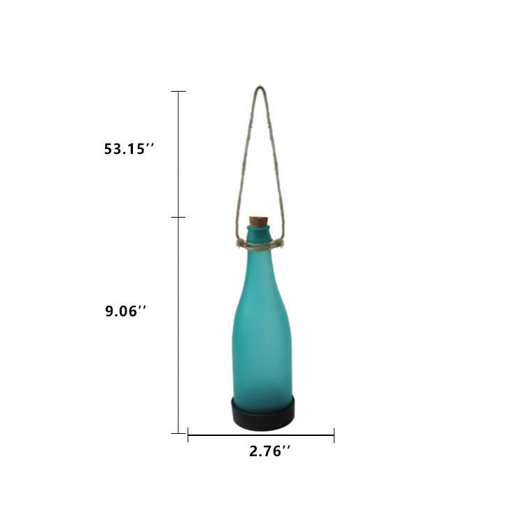 Set of 5 Solar LED Wine Bottle Hanging Lights