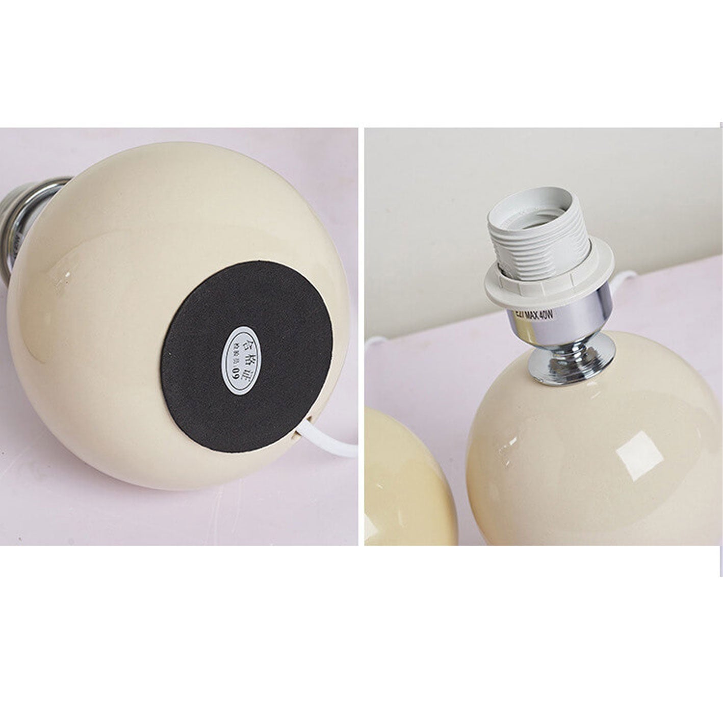 Minimalist Ceramic Pleated Table Lamp