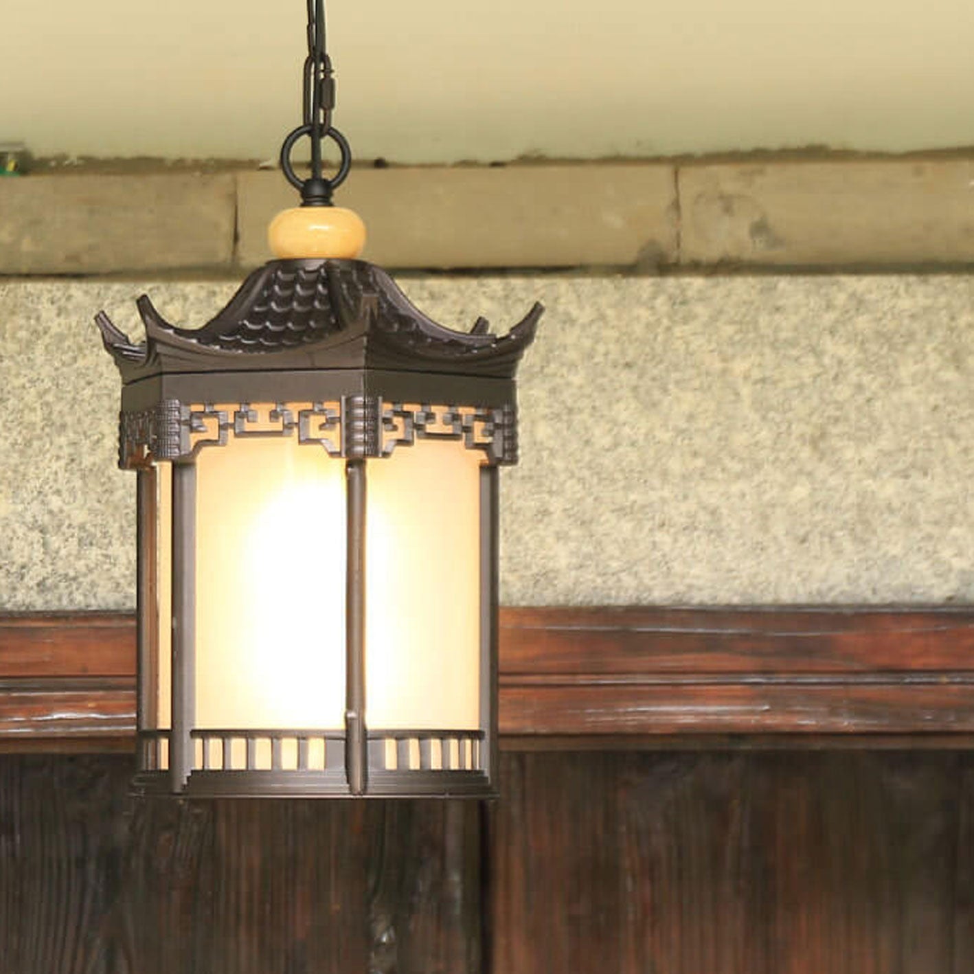 Waterproof Hexagonal Retro Chinese Lantern
