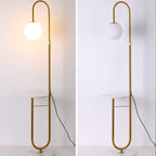 Nordic Minimalist Iron and Marble LED Floor Lamp