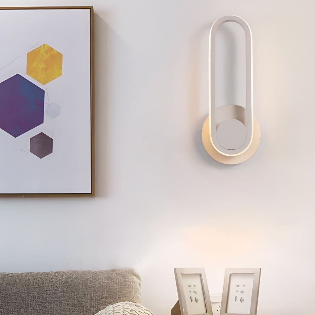 330° Rotatable Nordic LED Wall Sconce - Rounded Rectangular Design