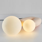 Beige Cactus LED Accent Table Lamp - 2-Light Modern Design
