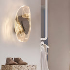 Modern Three-Step Dimming LED Glass Wall Sconce