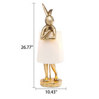 Premium Nordic Rabbit Resin Table Lamp - 1 Light