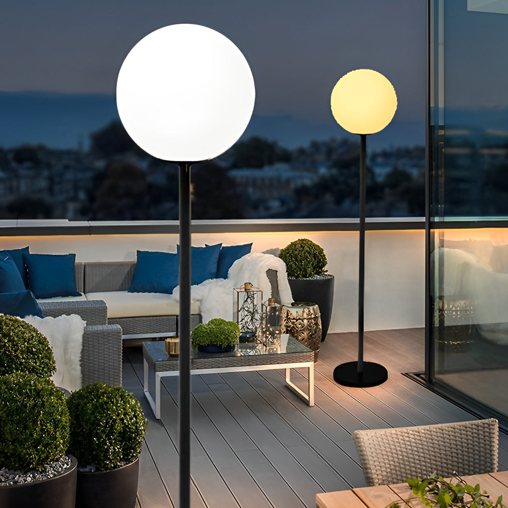 Smart RGB LED Globe Floor Lamp - 16 Color Options