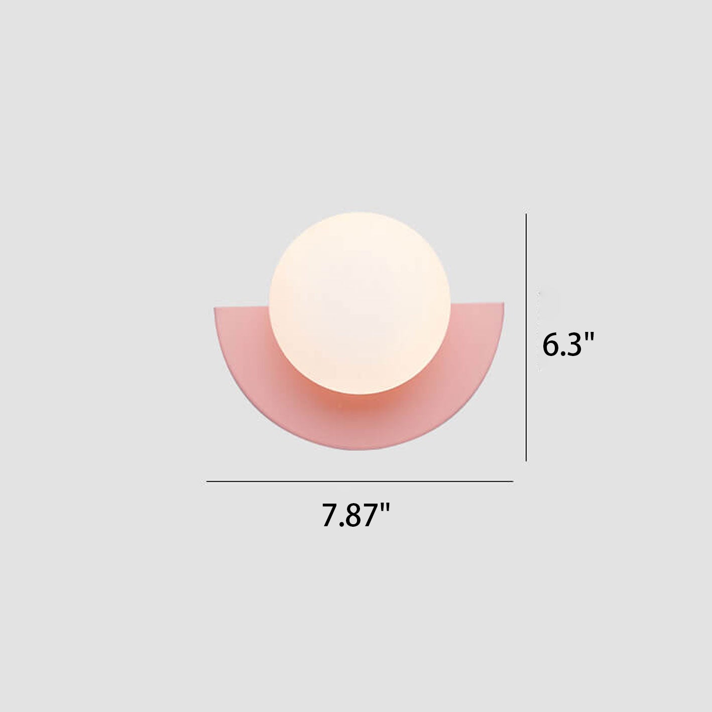 Colorful Glass Spherical Wall Sconce