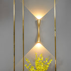 Modern Electroplated Metal LED Up and Down Wall Sconce