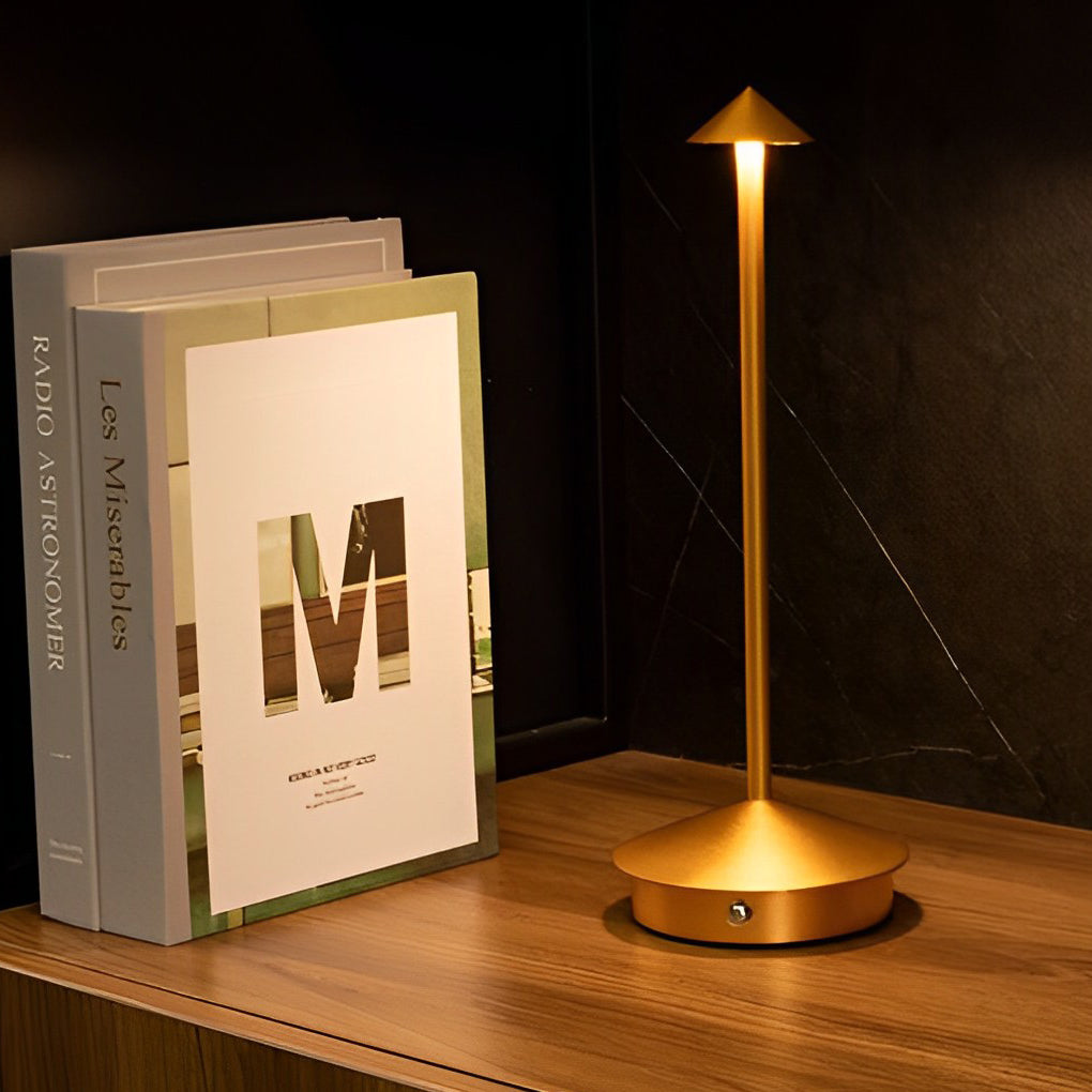 11.41-Inch Cordless Mushroom Table Lamp - Stylish Home Decor Accent