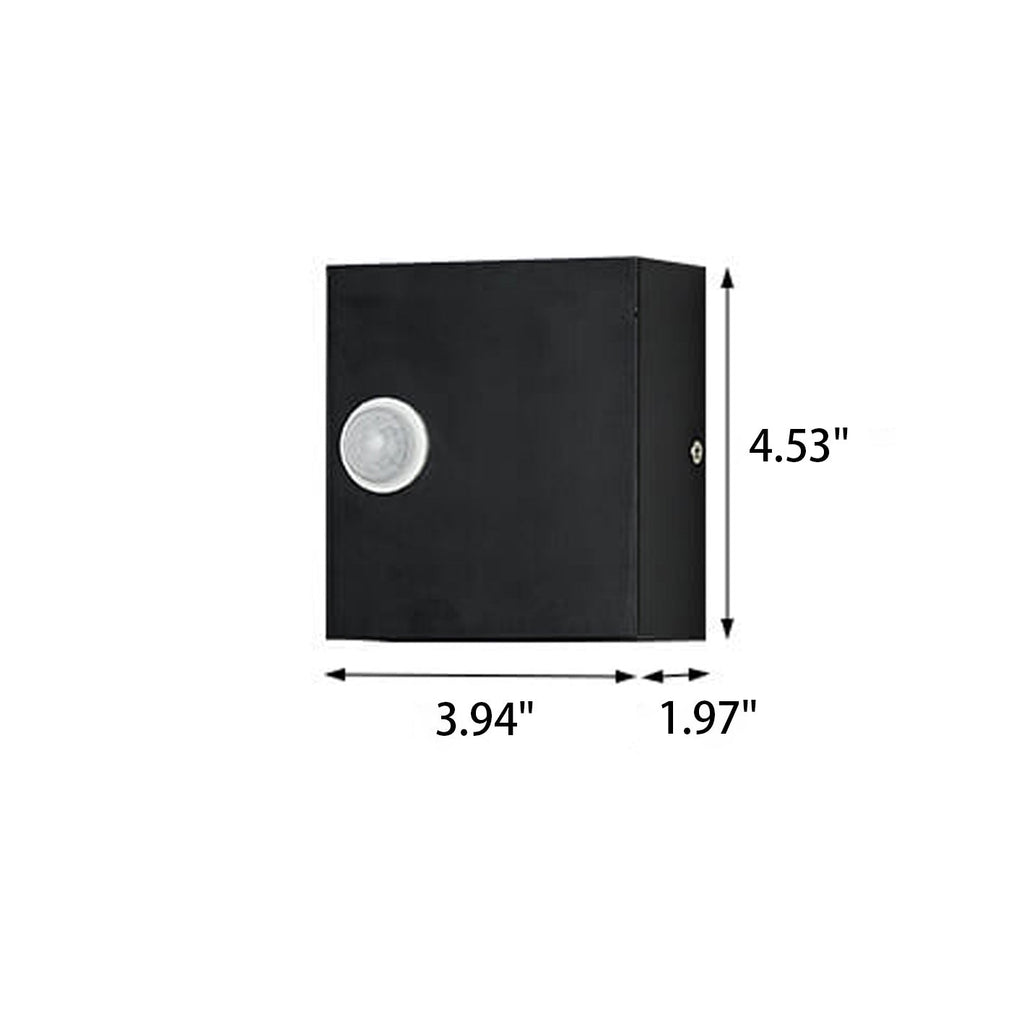 Square LED Motion Sensor Wall Sconce