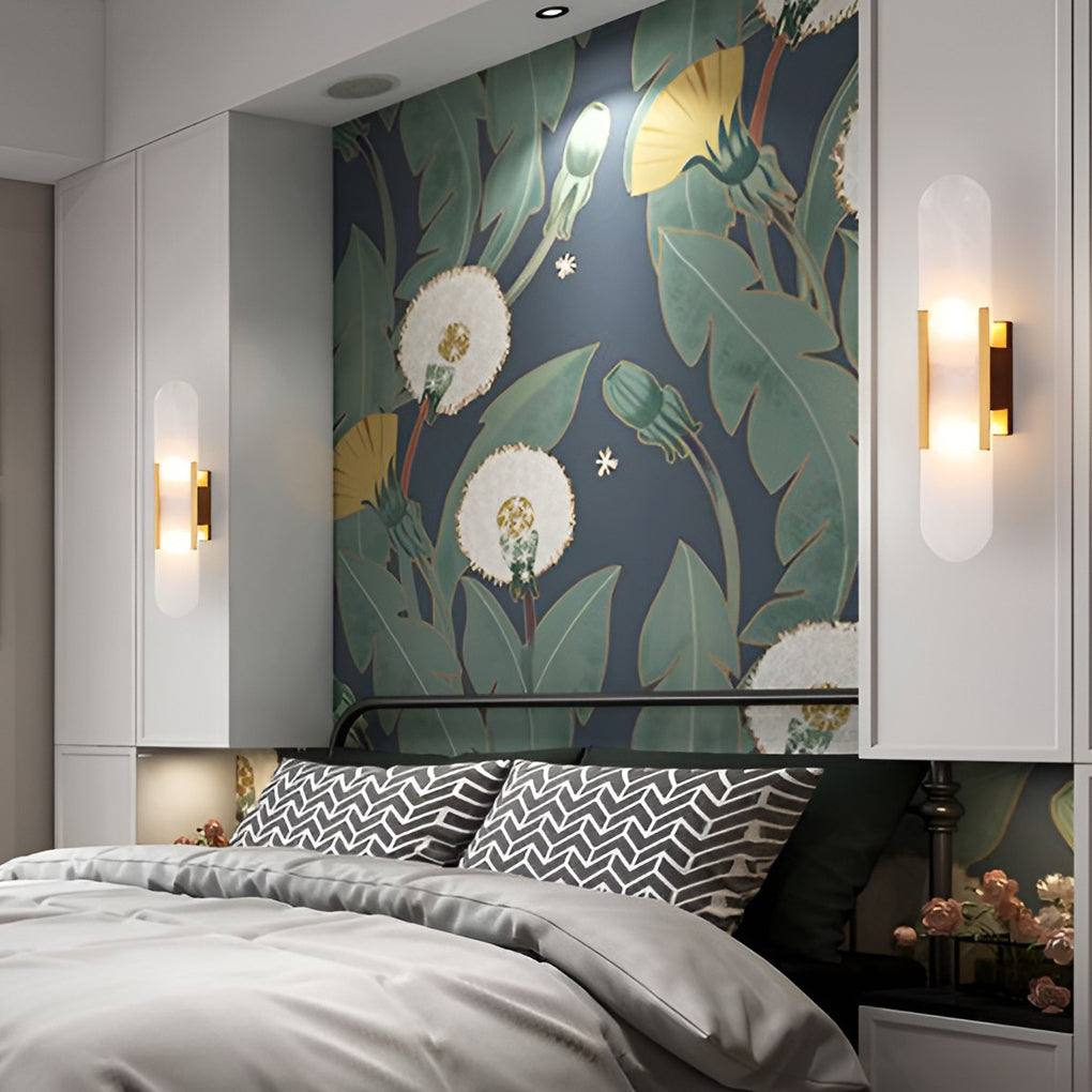 Modern Electroplated Metal G4 LED Up and Down Wall Sconces