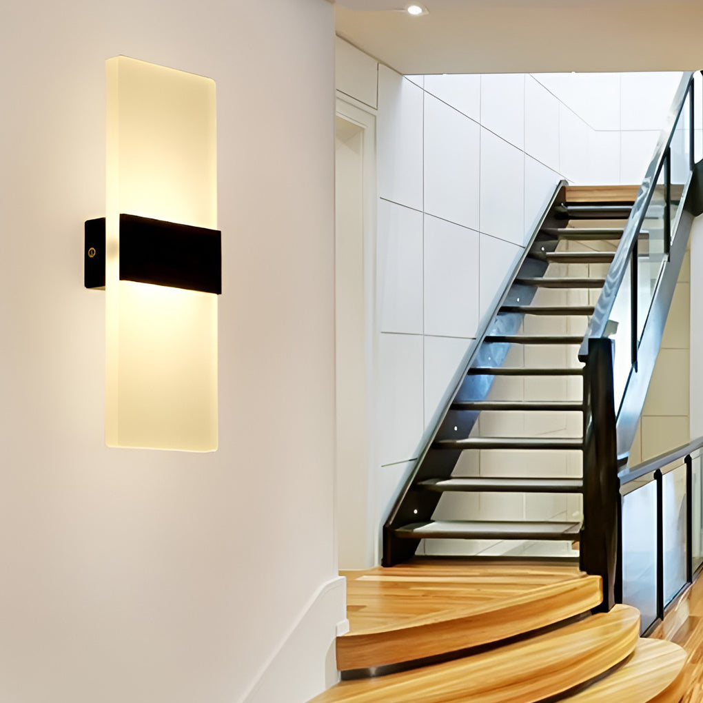 Modern Rectangular 6W LED Acrylic Wall Sconce