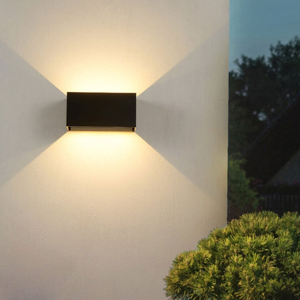Premium Waterproof Rectangular LED Outdoor Wall Sconce