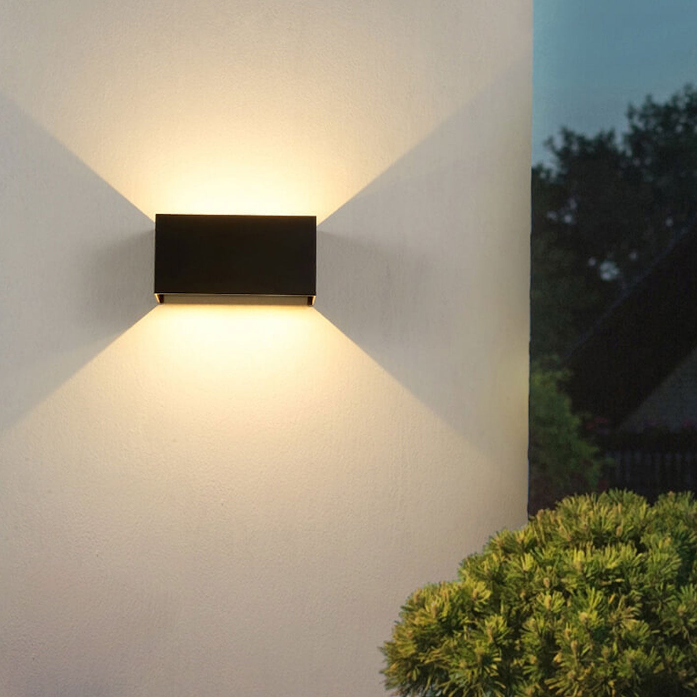 Premium Waterproof Rectangular LED Outdoor Wall Sconce