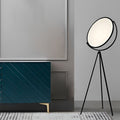 Premium Black Metal LED Tripod Floor Lamp with Rotating Design