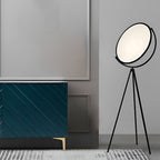 Premium Black Metal LED Tripod Floor Lamp with Rotating Design