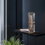Contemporary Crystal Geometric 1-Light Table Lamp