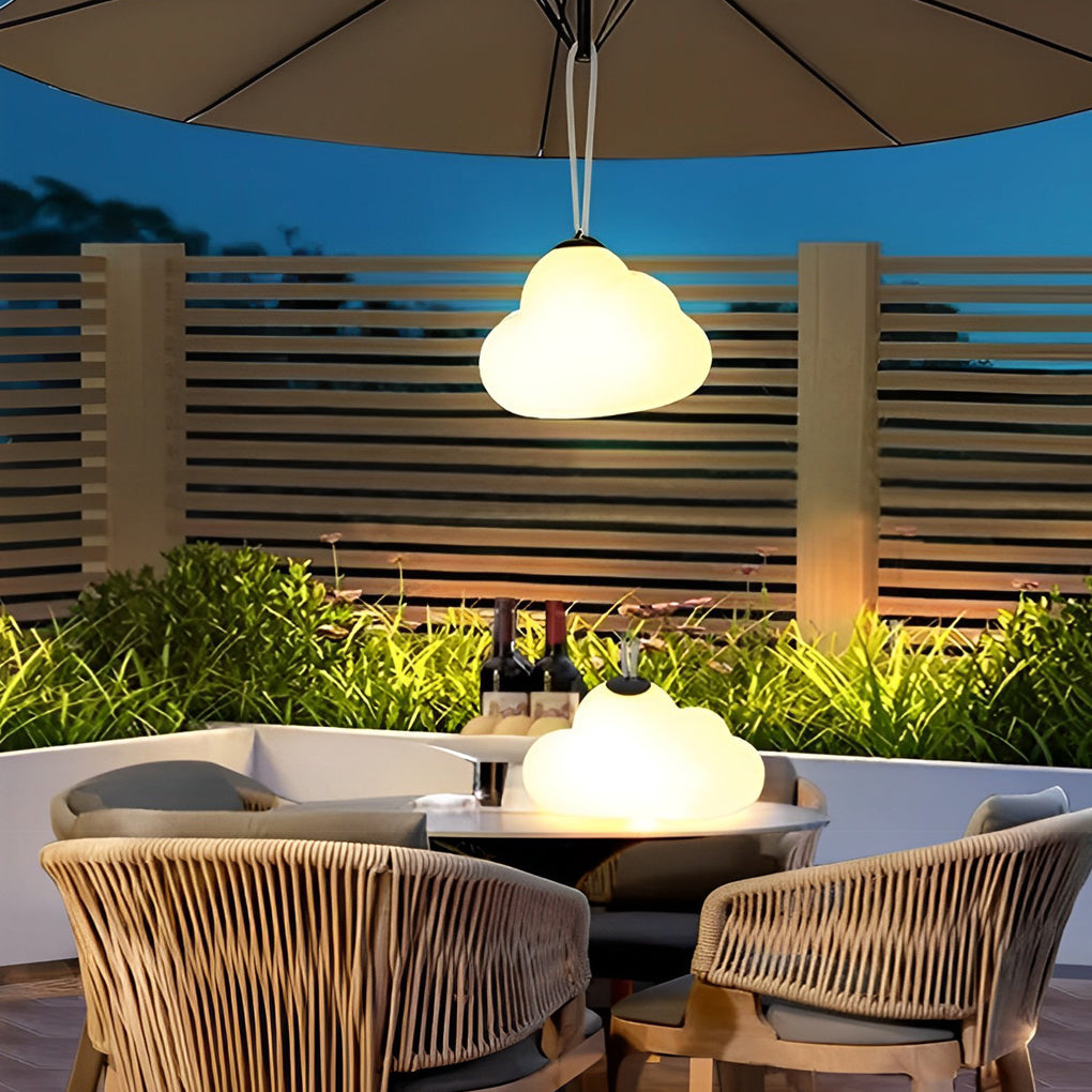Rechargeable Waterproof Cloud-Shaped Outdoor Hanging Lights - USB DC5V