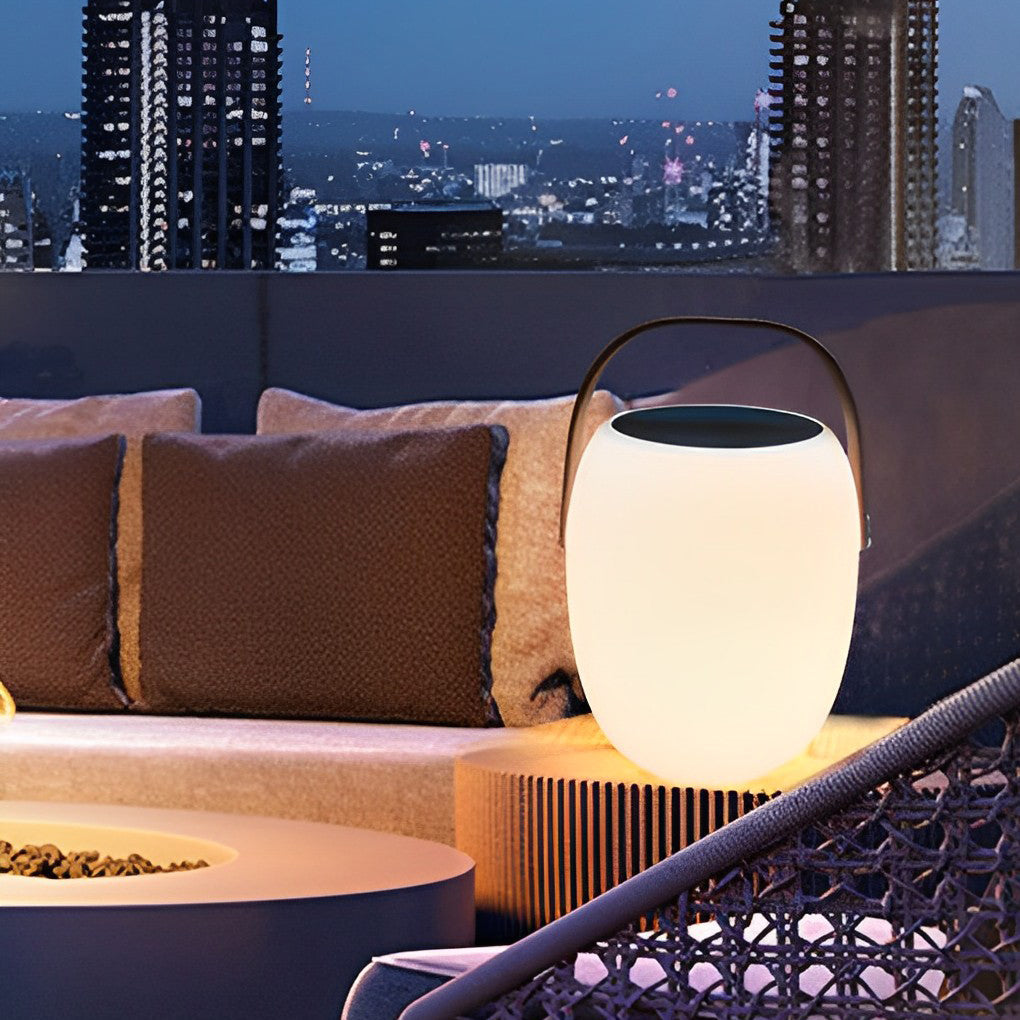 Portable LED Solar Floor Lanterns for Outdoor Decor
