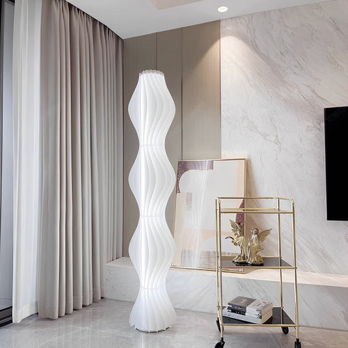 Coastal-Inspired LED Wavy Floor Lamp