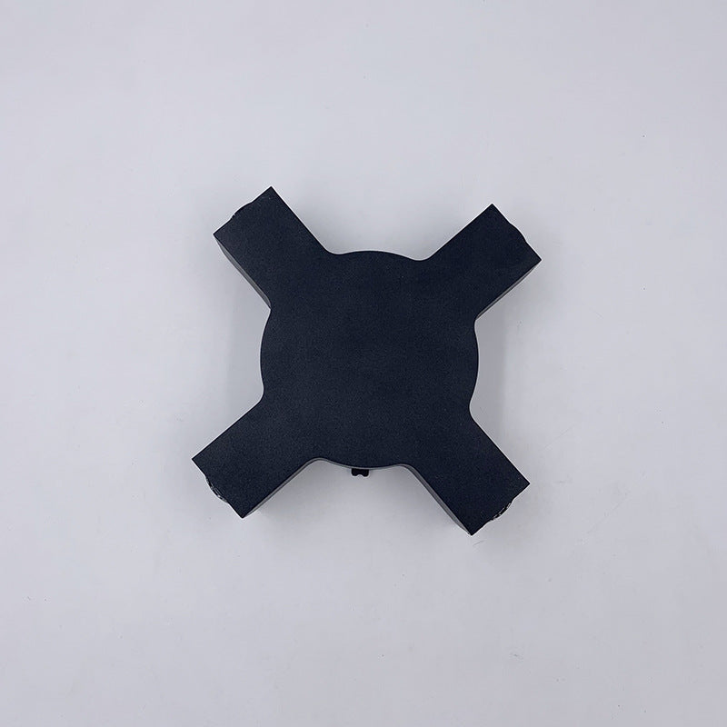 Modern Waterproof Black LED Wall Lamp with Starlight Design