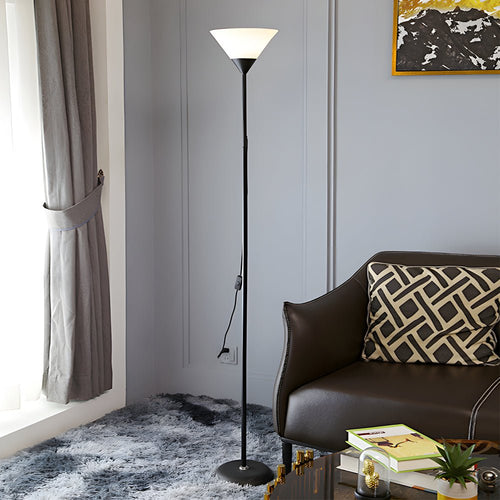 67-Inch Adjustable Modern Torchiere Floor Lamp with Sidelight