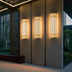 Premium Retro Grid Waterproof Rectangle LED Outdoor Wall Light