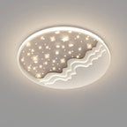 Premium Nordic Star and Moon Aluminum LED Ceiling Light