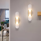 Modern Electroplated Metal G4 LED Up and Down Wall Sconces
