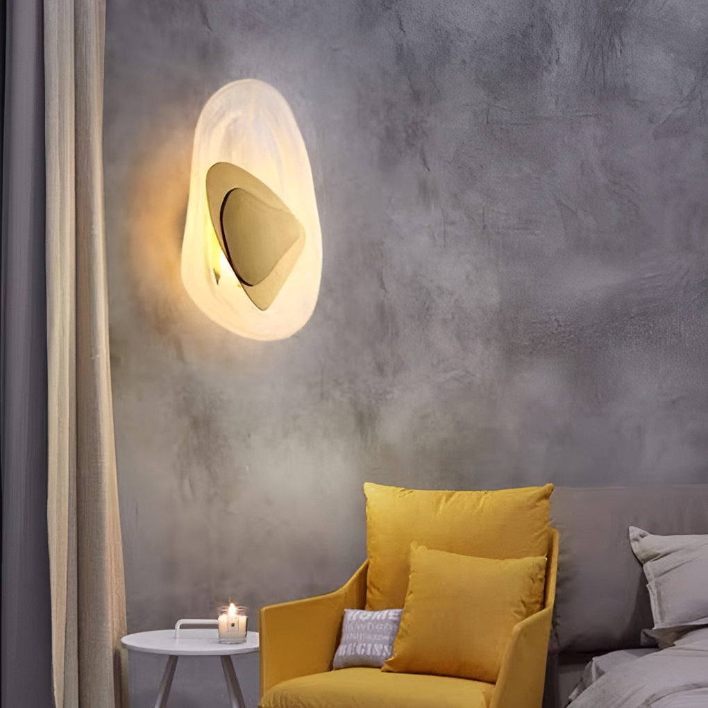 Modern Three-Step Dimming LED Glass Wall Sconce