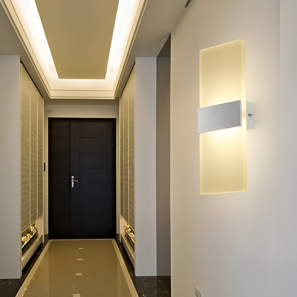 Modern Rectangular 6W LED Acrylic Wall Sconce