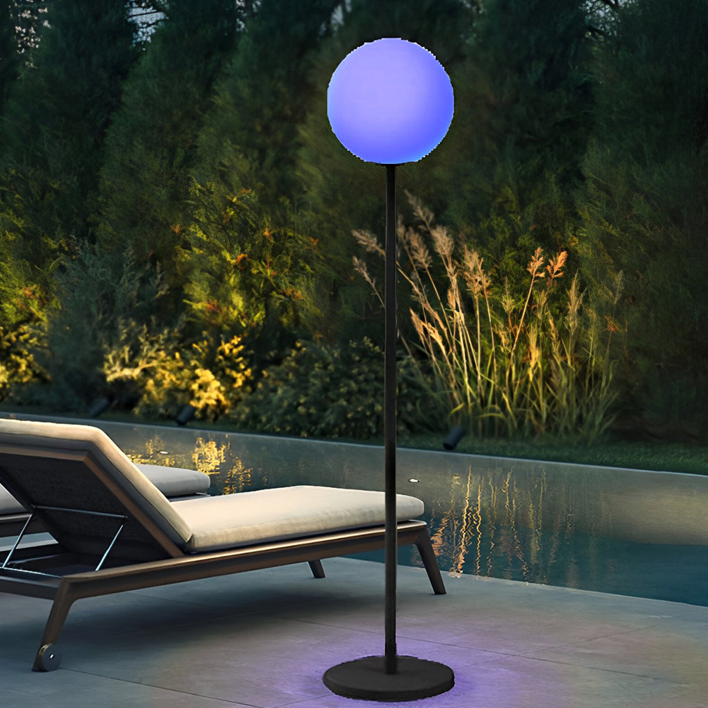 Smart RGB LED Globe Floor Lamp - 16 Color Options