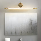 Brushed Gold Linear Vanity Light - European Copper Design